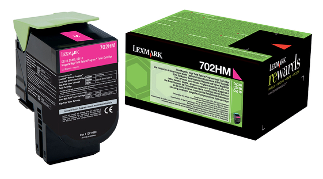 Tonercartridge Lexmark 70C2HM0 rood, 3.000 pag.