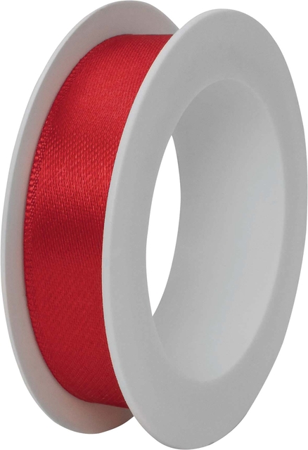 Satijnlint 1,5cmx3m Rood