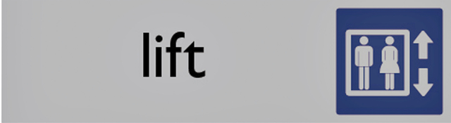 Infobord Posta Pictogram Lift