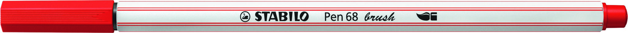 STABILO Pen 68 brush - premium brush viltstift - karmijn rood