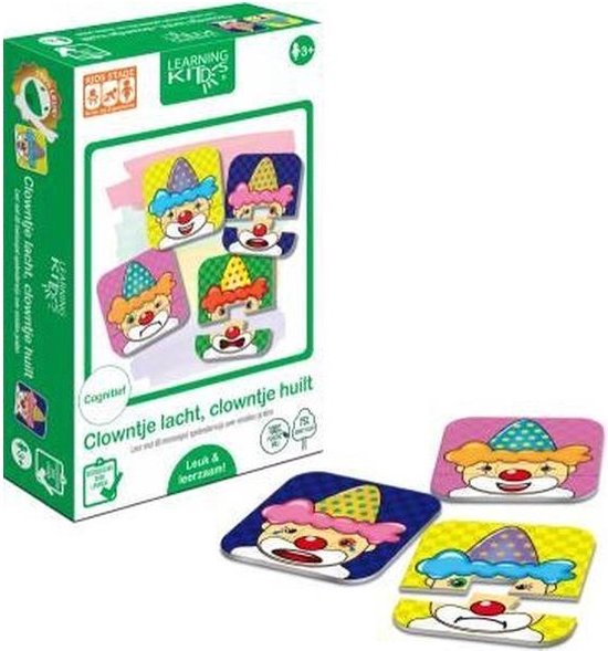 Educatief Learning Kitds - Clowntje Lacht, Clowntje Huilt