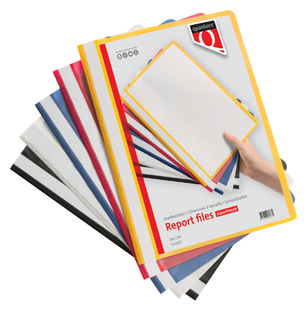 Snelhechter Quantore A4 PP 10 stuks assortie