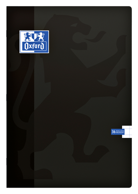 Schrift Oxford 90gr. A4 Ruit 10mm 36vel zwart