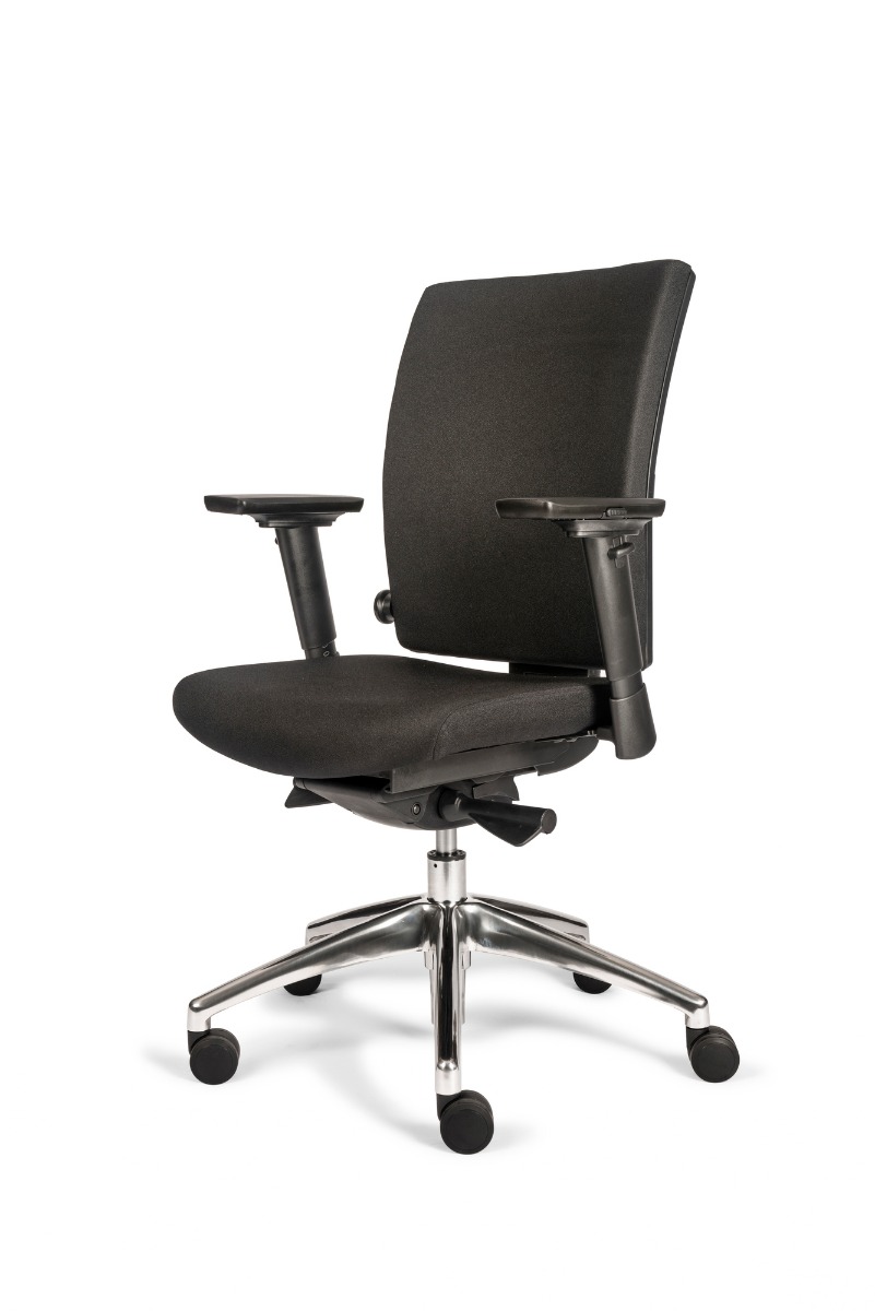 Bureaustoel CS65, armleggers, aluminium onderstel