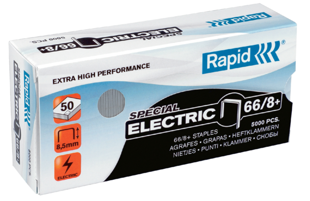 Nietjes 66/8 Rapid; doosje a 5000 stuks