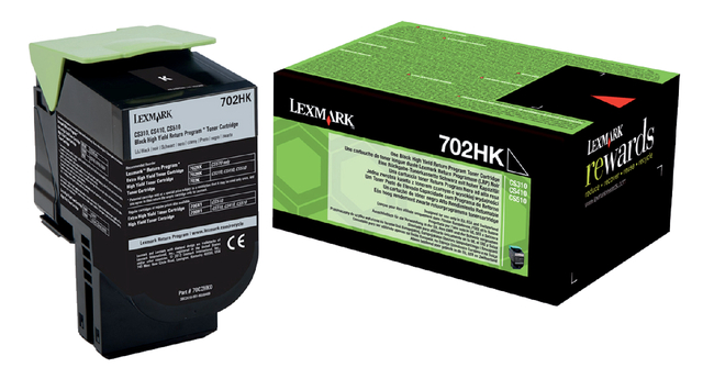 Tonercartridge Lexmark 70C2HK0 zwart, 4.000 pag.