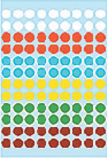 Etiket HERMA 1831 rond 8mm assorti 540stuks