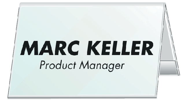 Tafelnaambord Durable 8051 52x100mm ds à 25