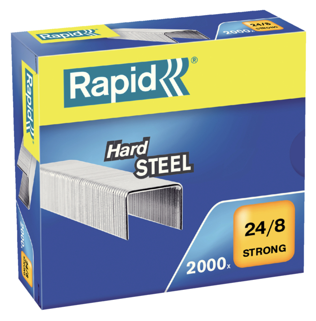 Nieten Rapid 24/8 Staal Strong; doos 2000 stuks
