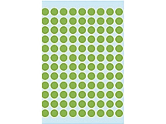 Etiket HERMA 1845 rond 8mm groen 540stuks