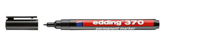 Viltstift Edding 370 rond 1mm zwart