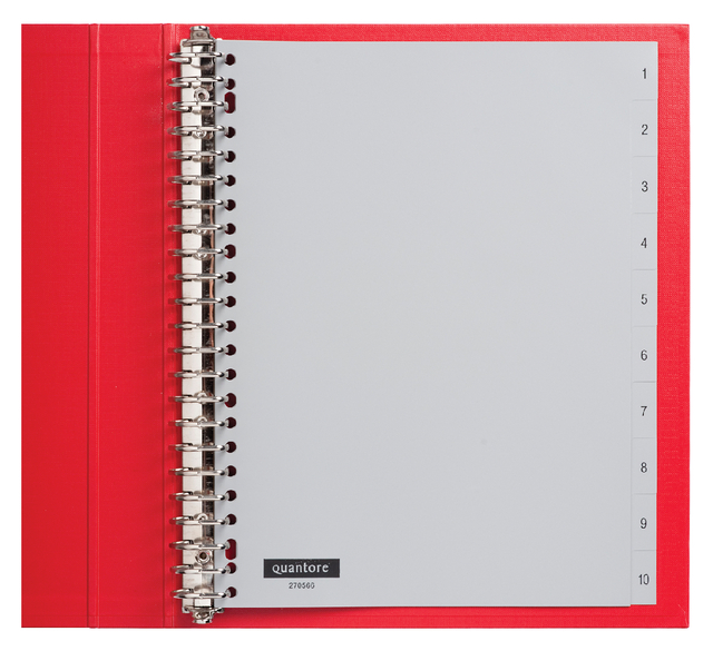 Tabbladen Quantore 23R 1 t/m 10 plastic G410CM