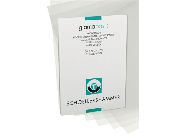 Tekenpapier transparant A3 60/65grs; blok 50vel