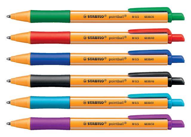 Balpen STABILO Pointball 6030/51 turquoise