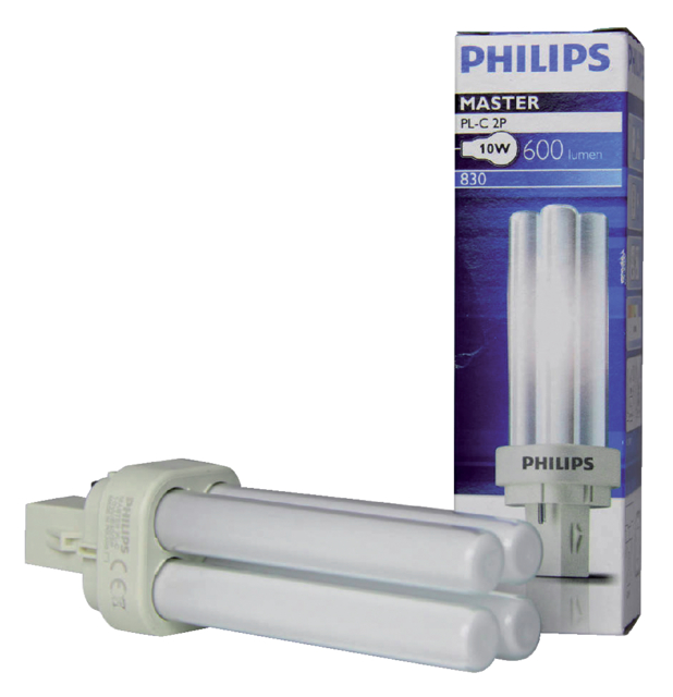 Spaarlamp Philips Master Pl-C 10w 830 2p