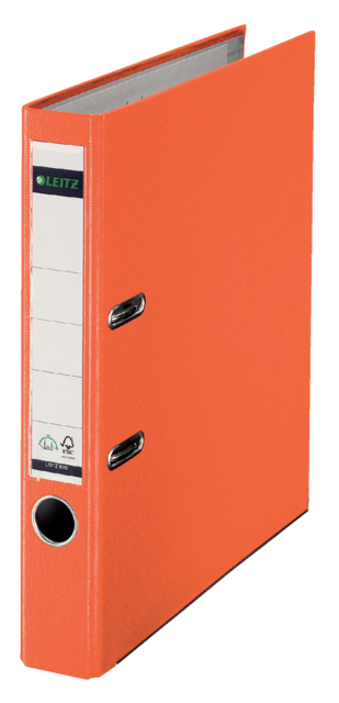 Ordner Leitz 1015 A4 50mm plastic oranje