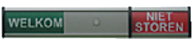 Infobord Welkom/Niet Storen 125x30mm