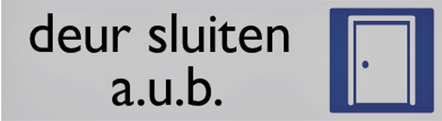 Infobord Posta Pictogram Deur Sluiten