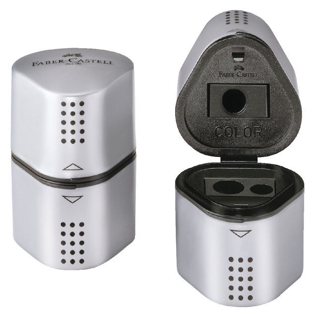 Puntenslijper Faber Castel Trio Grip 2001 Zilver