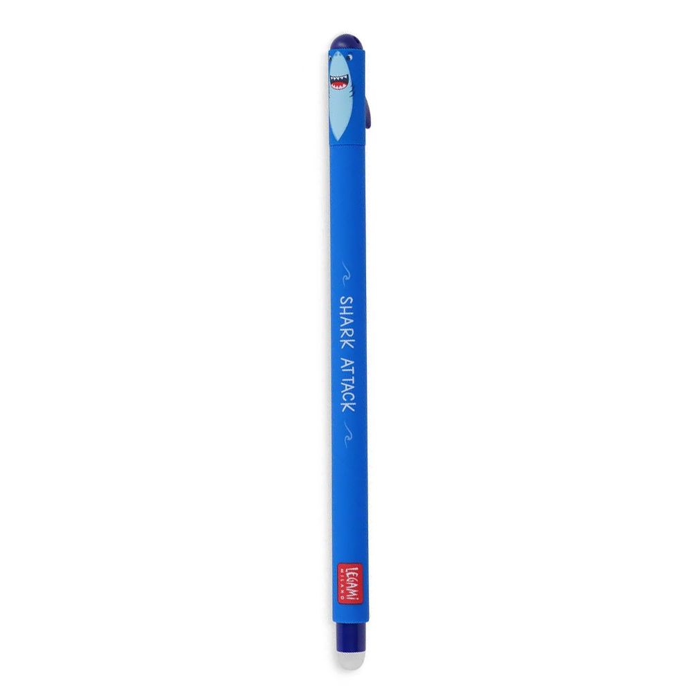 Uitgumbare gelpen - blauw - SHARK Legami