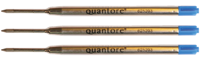 Balpenvulling Quantore blauw medium (tbv Parker)