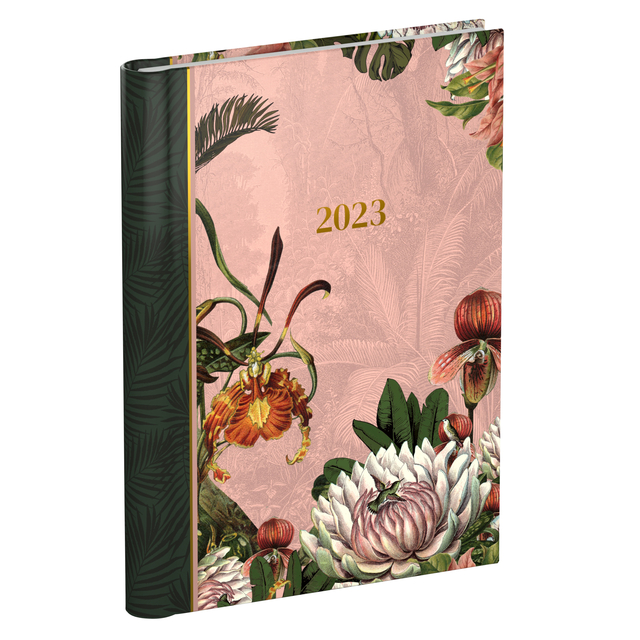 Agenda 2023 120x160 Wire-O Botanic 7d/2p Pink