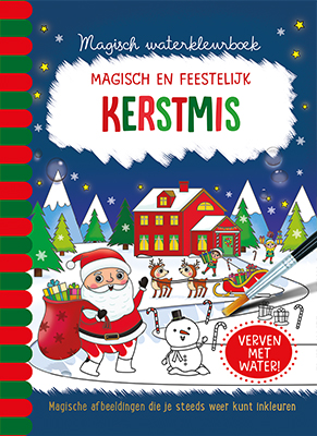 Magisch waterkleurboek Kerstmis