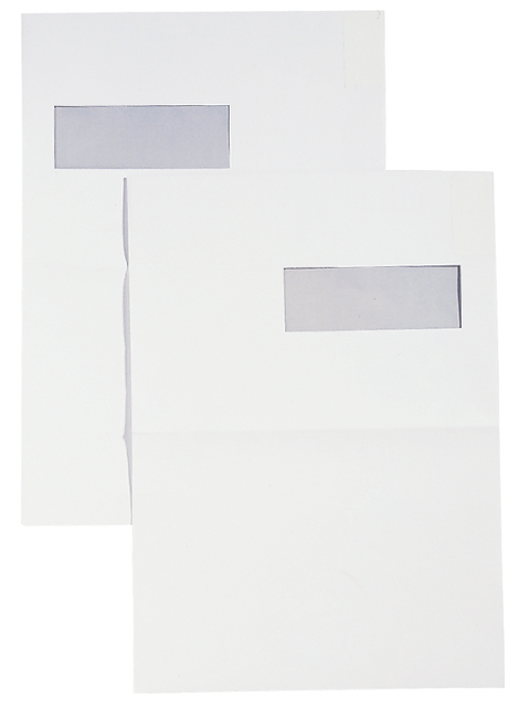 Envelop Hermes EA4 220x312mm, venster 40x110mm links, zelfklevend doos 250 stuks