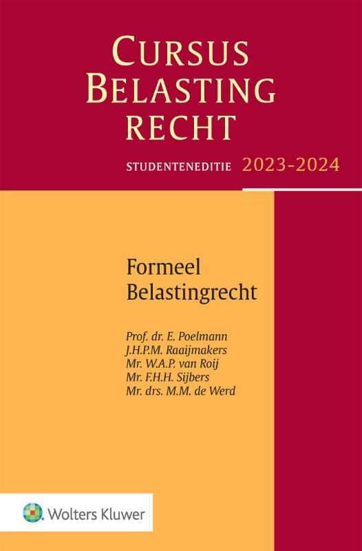 Studenteneditie Cursus Belastingrecht Formeel Belastingrecht 2023-2024