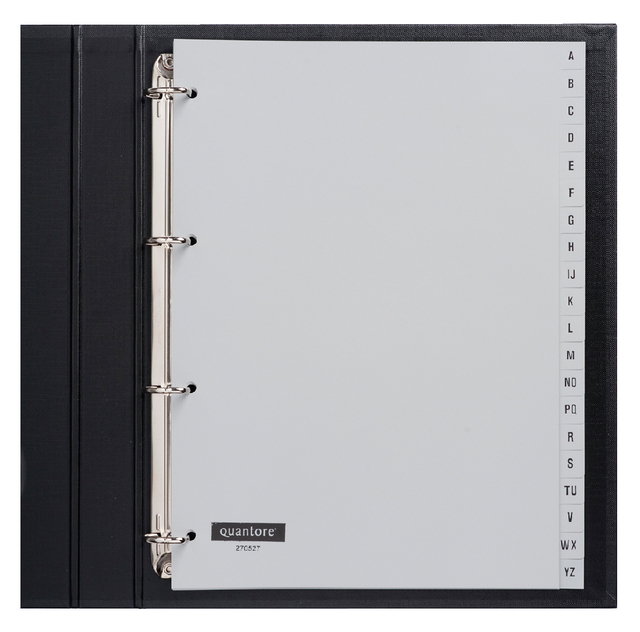 Tabbladen Quantore 4R A/Z plastic G420AZ grijs