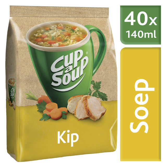 Cup-a-soup Kippensoep tbv. dispencer, zak 40 stuks