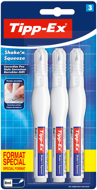 Correctiepen Tipp-Ex Shake 'N Squeeze 8ml