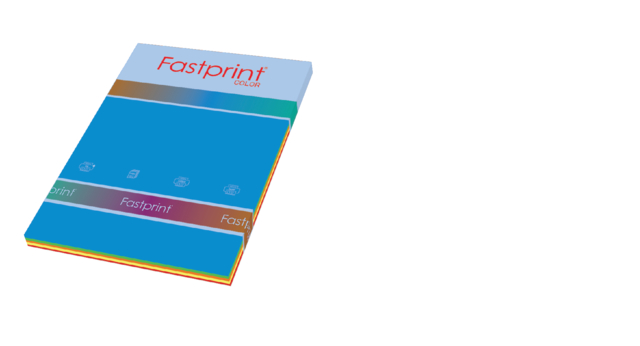 Kopieerpapier A4 Fastprint 80grams 5x50 vel felle kleuren; pak 250 vel