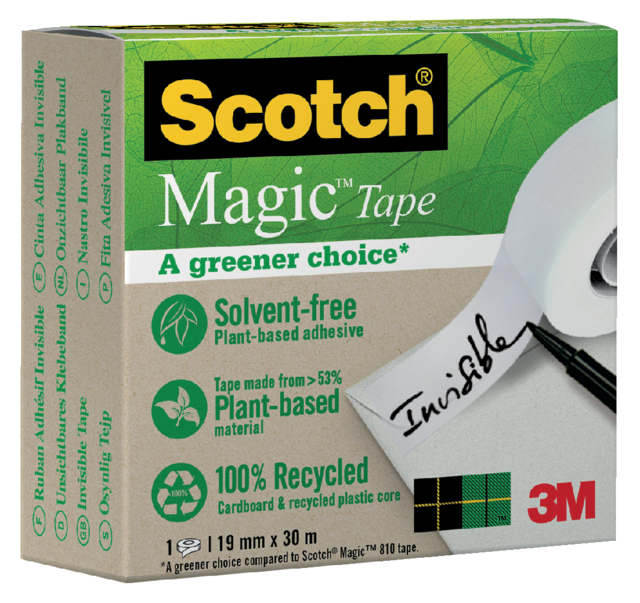 Plakband 3M Scotch 900 19mmx30m Magic onzichtbaar
