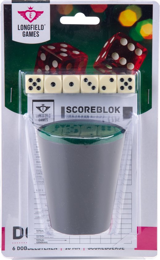 Dobbelset, stenen en beker