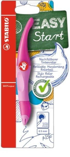 STABILO EASYoriginal - ergonomische rollerball - rechtshandig - roze/licht roze