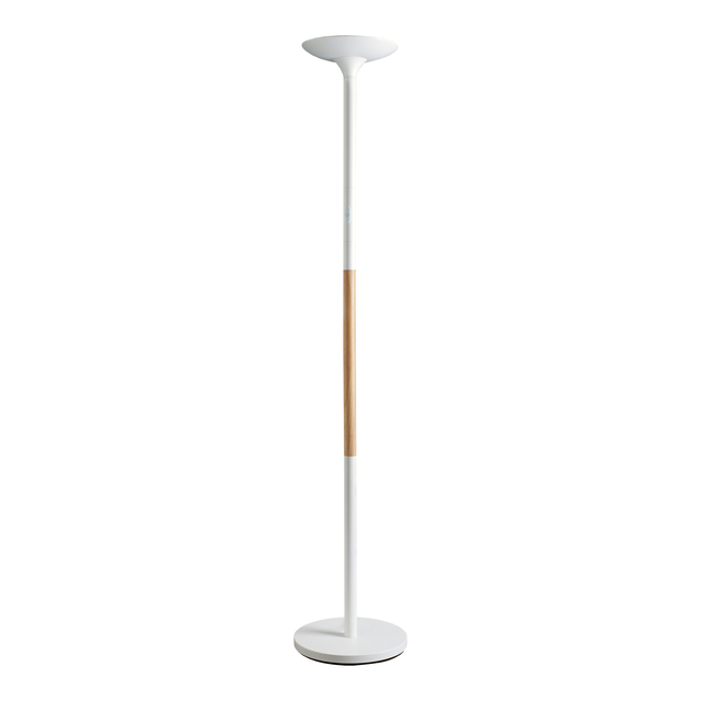 Vloerlamp Unilux Pryska Led Hout Wit