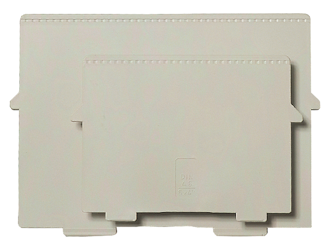 Kaartensteun tbv kaartenbak A4, dwars grijs pk à 2