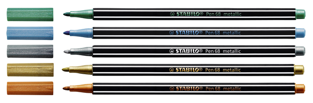 Viltstift STABILO Pen 68/810 medium metallic goud