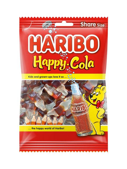 Snoep Haribo Happy Cola Zak 250gr