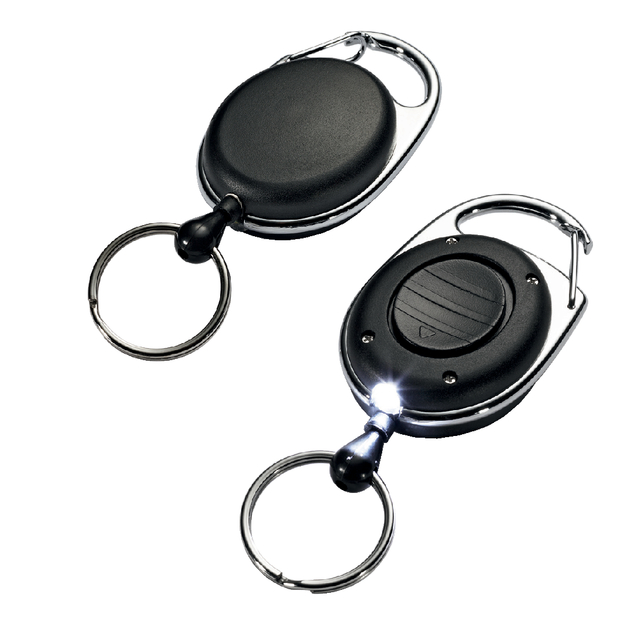 Afrolmechanisme Durable 8198 met ring + lampje 80cm zwart