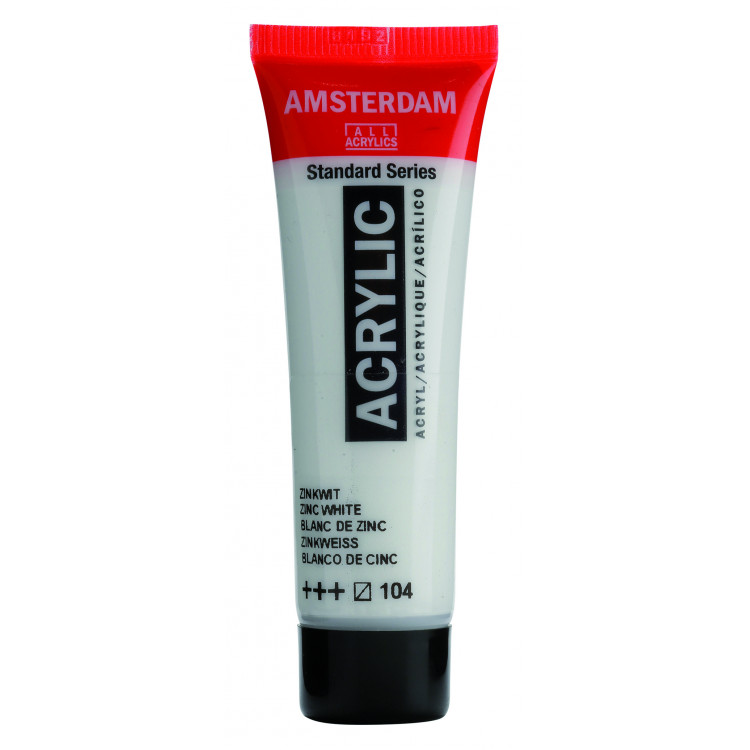 Amsterdam Standard Series Acrylverf Tube 20 ml Zinkwit 104