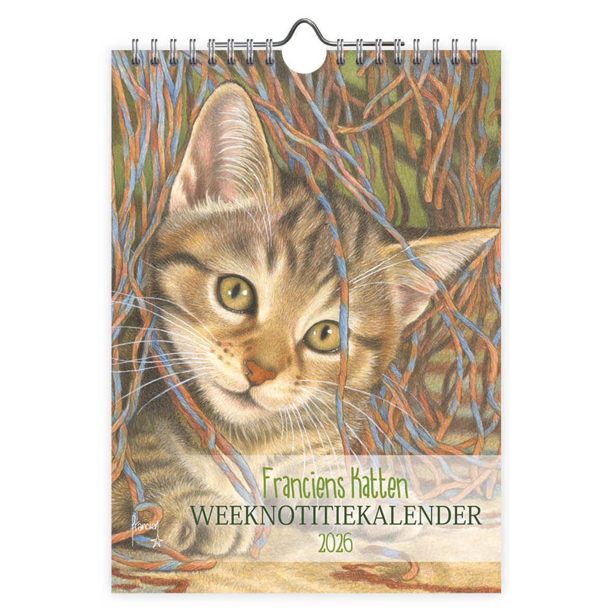 WEEKnotitiekalender  2026 Franciens katten Evi