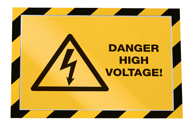 Duraframe Security Durable A4 Magneet Geel/Zwart