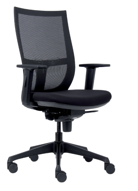 Bureaustoel Euroseats Curve 001 Zwart