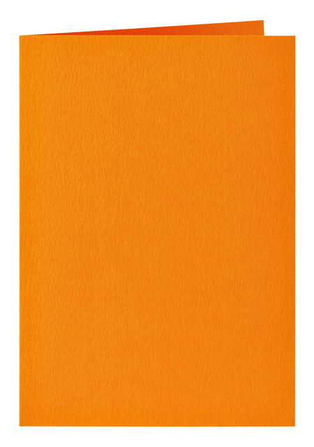 Correspondentiekaart Papicolor dubbel 105x148mm oranje 6 stuks