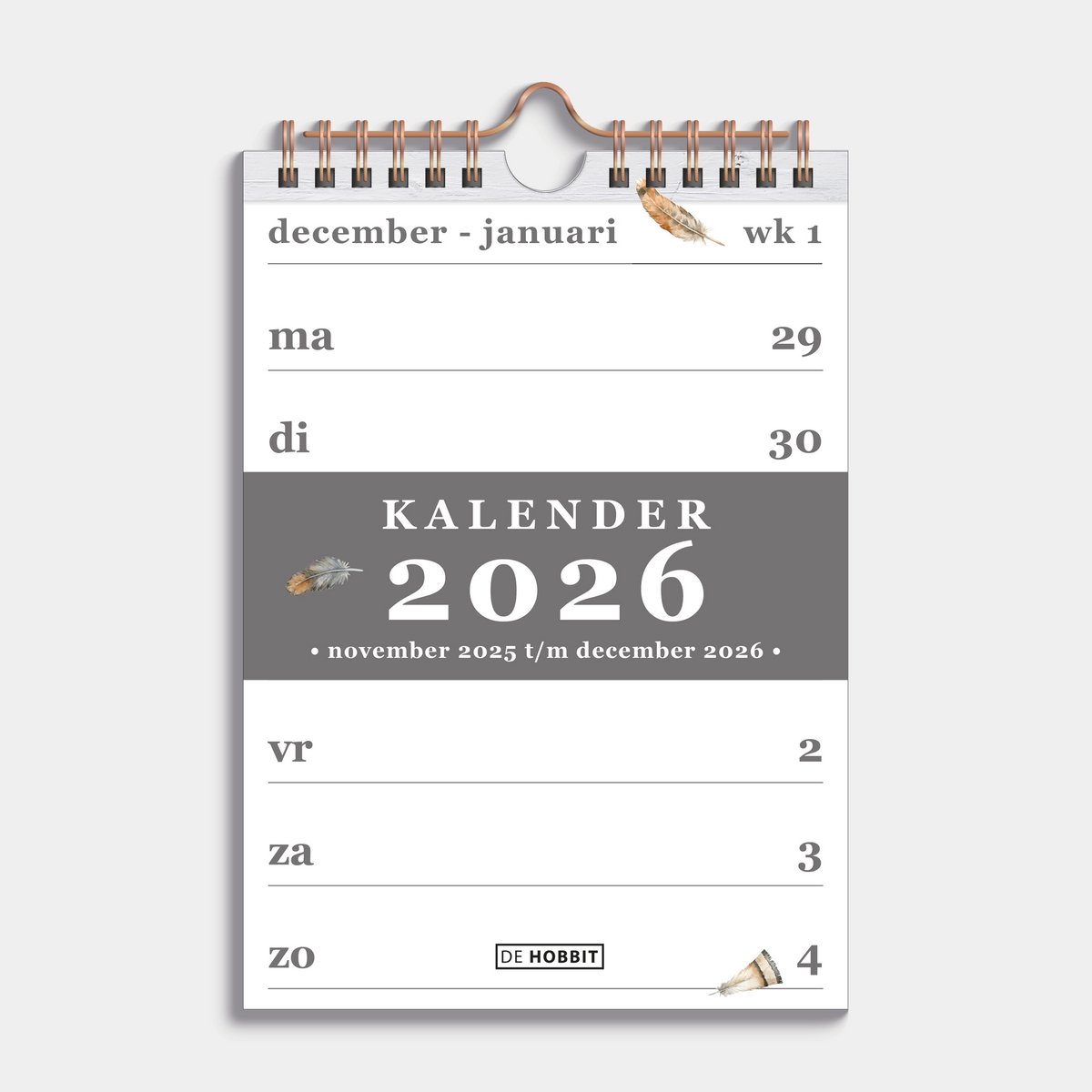 Spiraalkalender A5 D4 2026