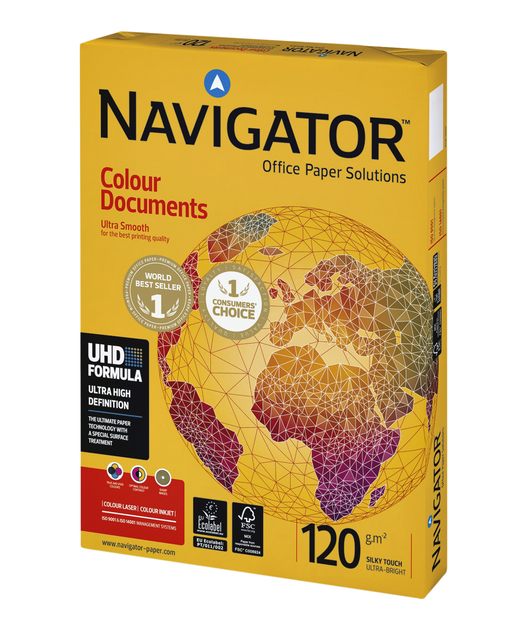 Kopieerpapier Navigator Colour Documents A3 120gr pk à 500vel