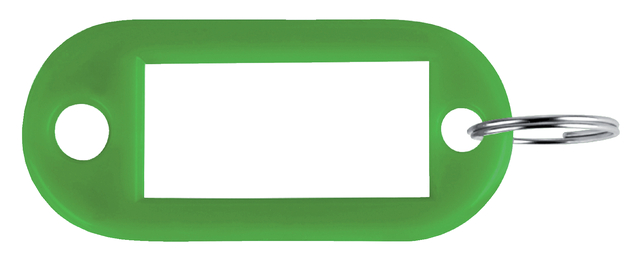 Sleutellabel Pavo kunststof groen; ds 100 stuks