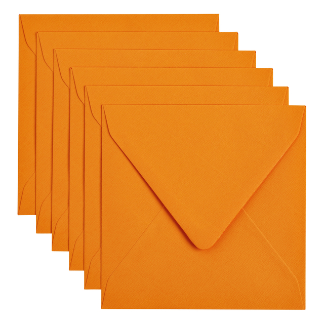 Envelop Papicolor 140x140mm oranje